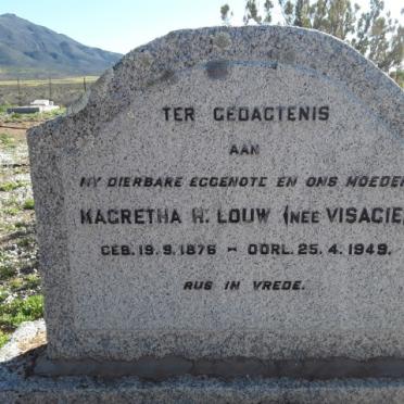 LOUW Magretha H. nee VISAGIE 1876-1949