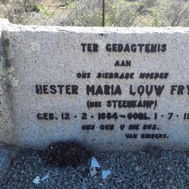 FRYER Hester Maria Louw nee STEENKAMP 1884-1938