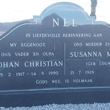 NEL Johan Christian 1917-1990 &amp; Susanna Maria LOUW 1928-
