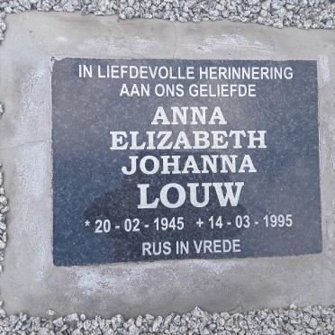 LOUW Anna Elizabeth Johanna 1945-1995