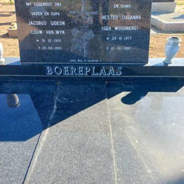 WYK Jacobus Gideon Louw, van 1910-1993 &amp; Hester Susanna WOUDBERG 1917-1995