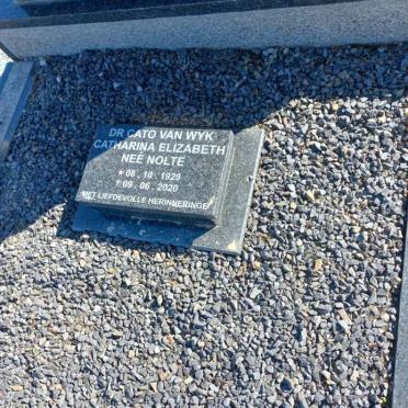 WYK Catharina Elizabeth, van nee NOLTE 1929-2020