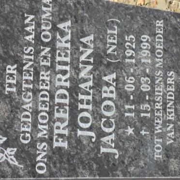 SMITH Fredrieka Johanna Jacoba nee NEL 1925-1999
