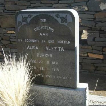 BURGER W.P. 1871-1940 &amp; Alida Aletta 1871-1919_3