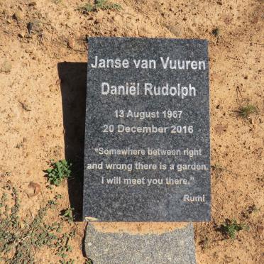 VUUREN Daniel Rudolph, Janse van 1967-2016