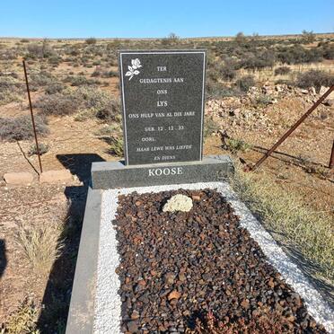 KOOSE Lys 1933-