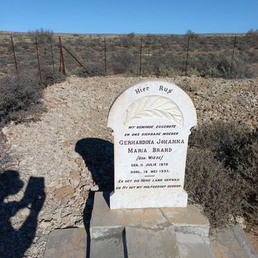 BRAND Gerhardina Johanna Maria nee WIESE 1870-1937