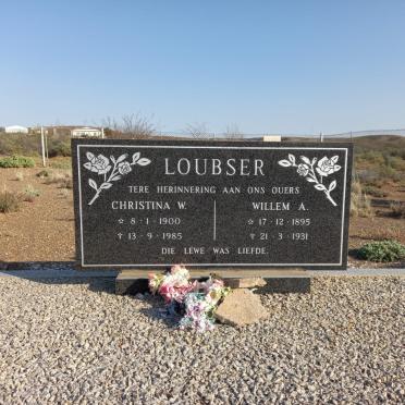 LOUBSER Willem A. 1895-1931 & Christina W. 1900-1985