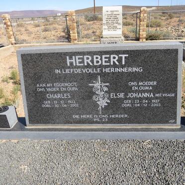 HERBERT Charles 1922-2002 & Elsie Johanna VISAGIE 1927-2003