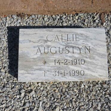 AUGUSTYN Callie 1910-1990
