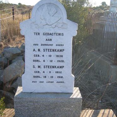 STEENKAMP A.N. 1836-1920 &amp; S.M. 1852-1916