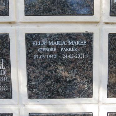 MAREE Ella Maria nee PARKER 1942-2011