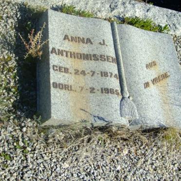 ANTHONISSEN Anna J. 1874-1965