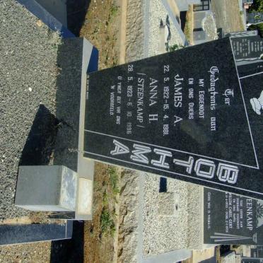 BOTHA James A. 1922-1981 &amp; Anna H. STEENKAMP 1923-1996