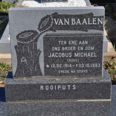 BAALEN Jacobus Michael, van 1914-1993