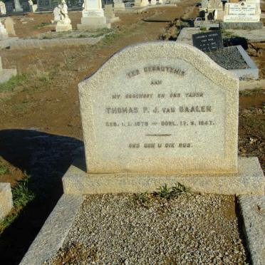 BAALEN Thomas P.J., van 1878-1947
