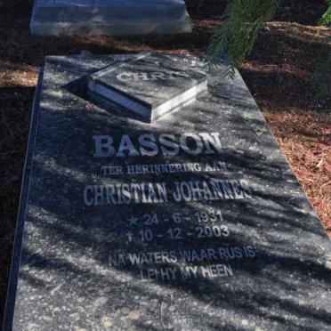 BASSON Christian Johannes 1931-2003