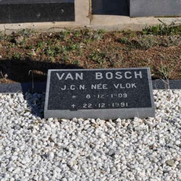 BOSCH J.C.N., van nee VLOK 1909-1991