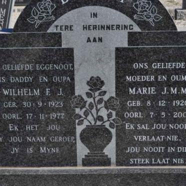 BRANDT Wilhelm F.J. 1923-1977 &amp; Maria J.M.M. 1920-2005