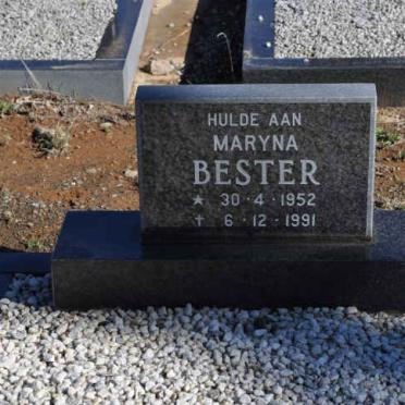 BESTER Maryna 1952-1991