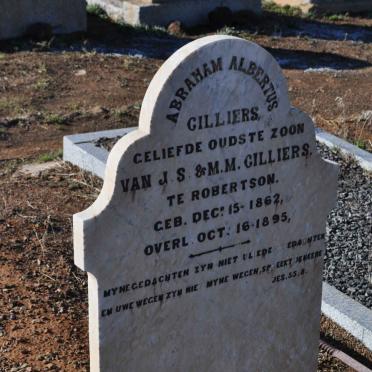 CILLIERS Abraham Albertus 1862-1895