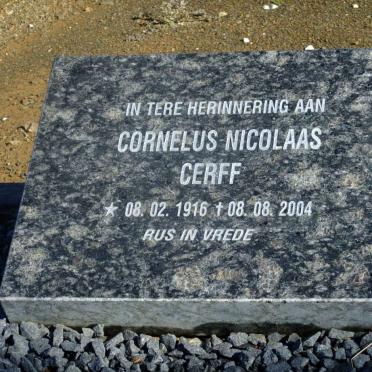 CERFF Cornelus Nicolaas 1916-2004