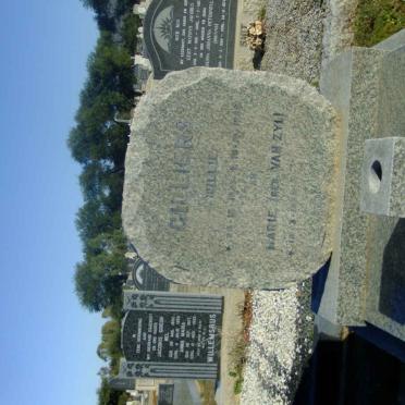CILLIERS Willie 1927-1985 &amp; Marie VAN ZYL 1935-
