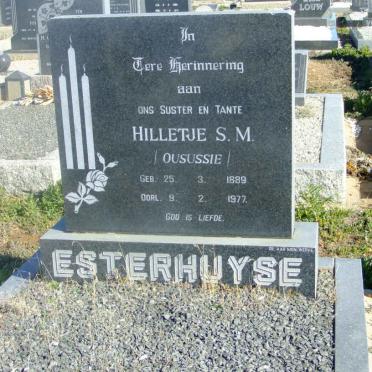 ESTERHUYSE Hilletje S.M. 1889-1977