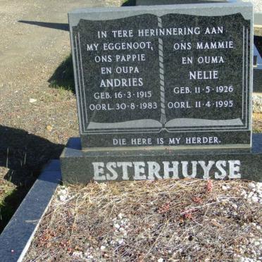 ESTERHUYSE Andries 1915-1983 &amp; Nelie 1926-1995