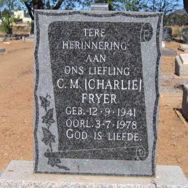 FRYER C.M. 1941-1978