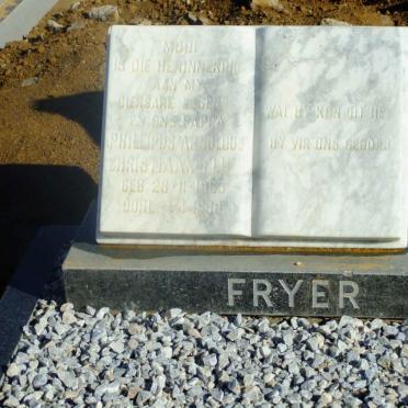 FRYER Phillipus Arnoldus Christiaan 1963-1998
