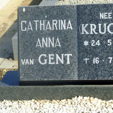 GENT Catharina Anna, van nee KRUGER 1898-1981