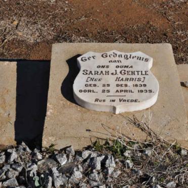 GENTLE Sarah J. nee HARRIS 1839-1935