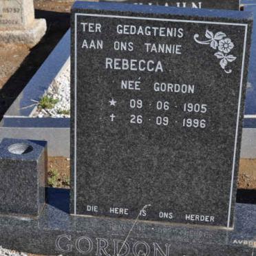 GORDON Rebecca nee GORDON 1905-1996