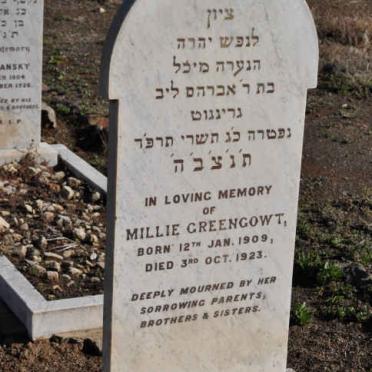 GREENGOWT Millie 1909-1923