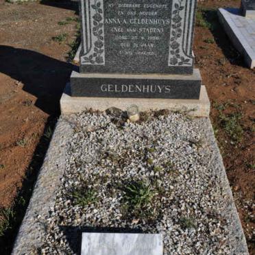 GELDENHUYS Anna A. nee VAN STADEN -19??