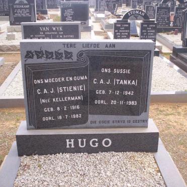 HUGO C.A.J. nee KELLERMAN 1916-1982 , HUGO C.A.J. 1942-1983