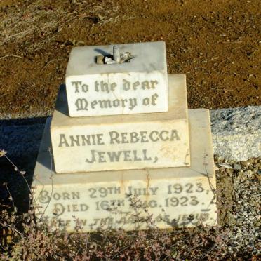 JEWELL Annie Rebecca 1923-1923
