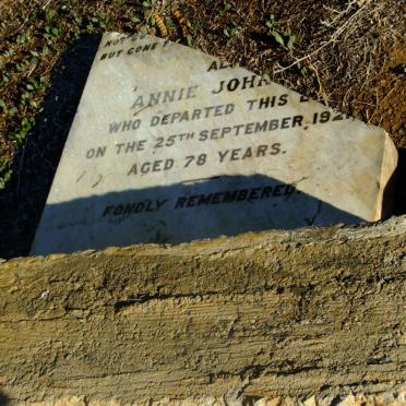 JOHNSON Charles -1884 &amp; Annie WALTON -1921