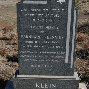 KLEIN Bernhard 1905-1958