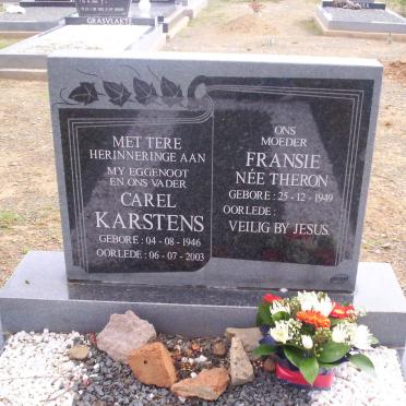 KARSTENS Carel 1946-2003 &amp;  Fransie THERON 1949-