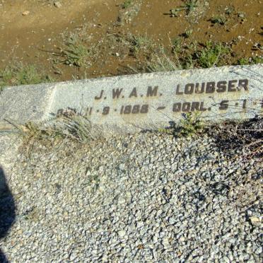 LOUBSER J.W.A.M. 1888-19?5