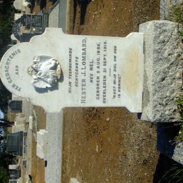LOMBARD Hester J. nee NEL 1886-1918
