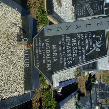 LANGE Wessel Johannes, de 1921-1995 &amp; Maria Magdalena CARSTENS 1928-