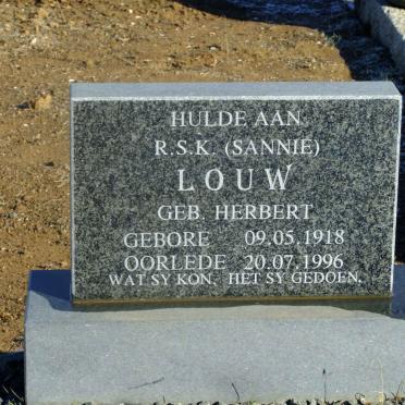 LOUW R.S.K. nee HERBERT 1918-1996