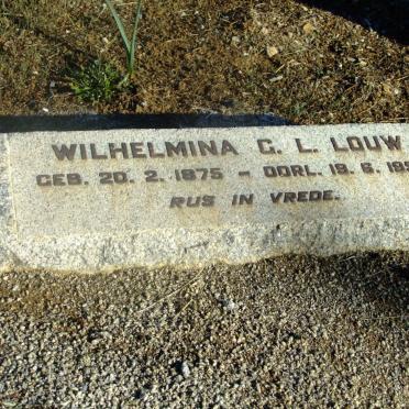 LOUW Wilhelmina G.L. 1875-1959