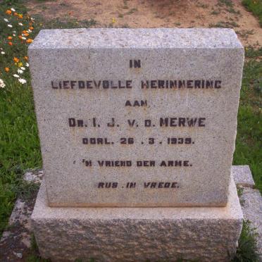 MERWE I.J., van der  -1939