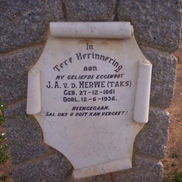 MERWE J.A., v.d. 1861-1936