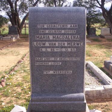 MERWE Maria Magdalena, van der, LOUW 1886-1945