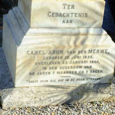 MERWE Carel Aron, van der 1825-1906